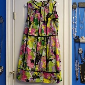 Calvin Klein floral midi sleeveless dress 14